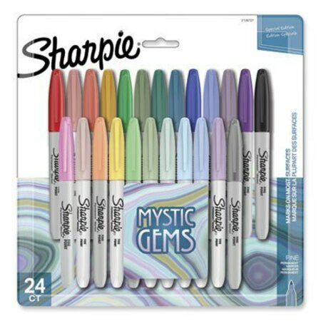 SHARPIE MYSTIC GEMS MARKERS, FINE BULLET TIP, ASSORTED, 24PK 2136727